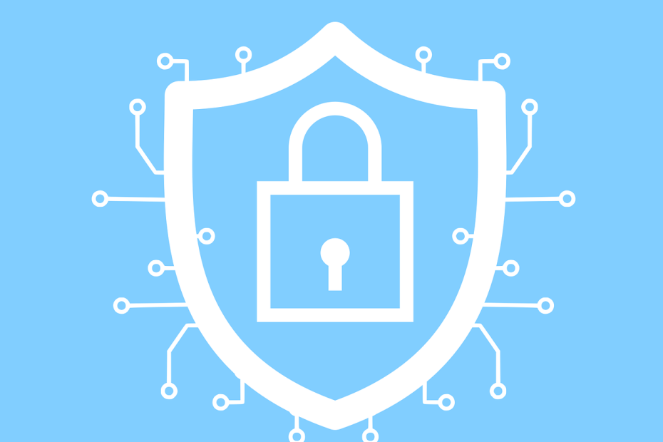 Free cybersecurity lock encryption vector